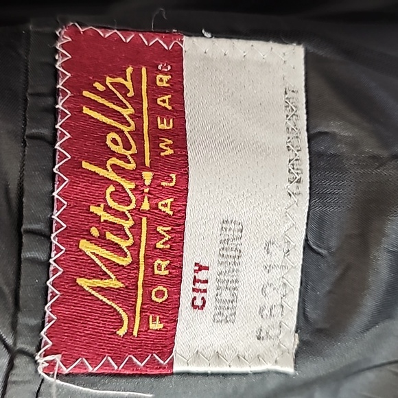 Perry Ellis Black Tuxedo sold at Mitchell's Formal Wear. - Picture 3 of 7